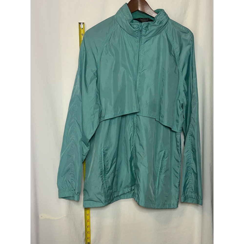 Woolrich Woman‎ Teal Lightweight Zip Up Windbreaker Jacket Outerwear